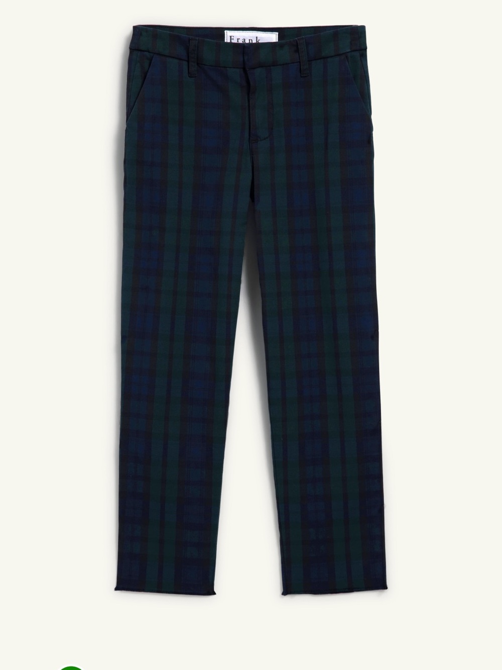 Frank & Eileen WICKLOW
The Italian Chino- black watch plaid